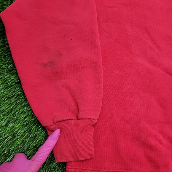 Vintage Champion Sweatshirt Womens Large 21x23 Script Logo - Picture 8 of 16